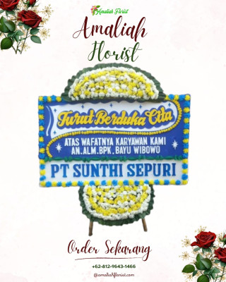 Papan Bunga Duka di Tanjungraya