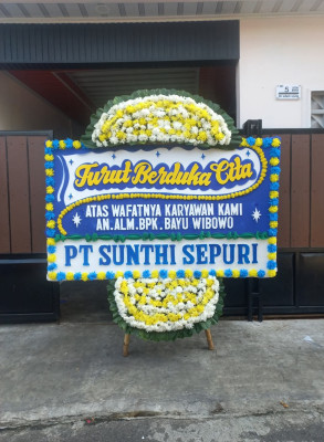 Papan Bunga Duka di Tanjungraya